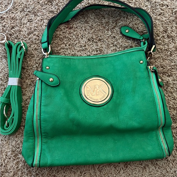 Michael Kors Vibrant Green Shoulder Bag - Picture 1 of 3